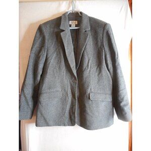 Women's Size 14 Grey wool lined Blazer Jacket by Style & Co Collection